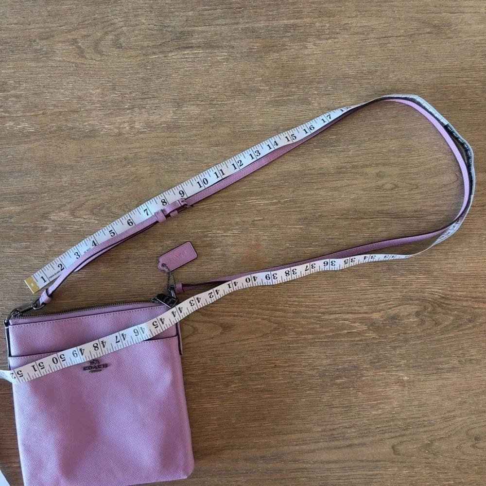 COACH Kitt Messenger Crossbody Bag-Crossgrain Leather-Limited Edtn Lilac-#59975